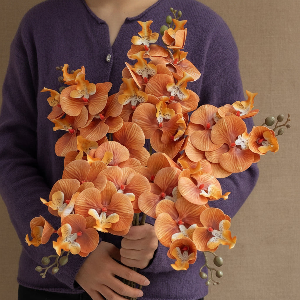 Orquídea Borboleta em Seda