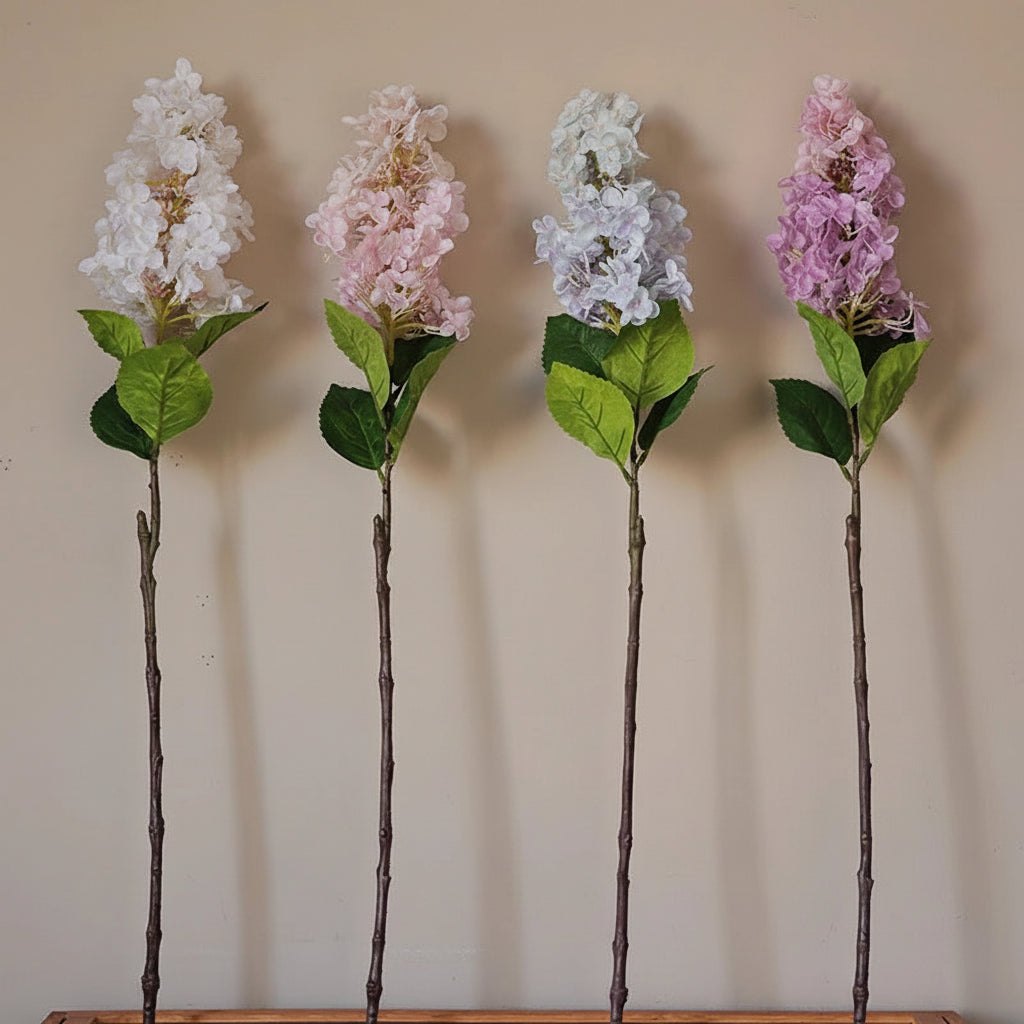 Belas Lilacs Hortênsia em Seda