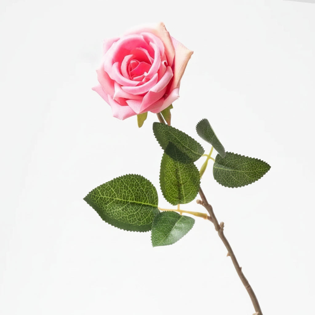 Rosa em Seda Buquê Arranjo de 5 Unidades