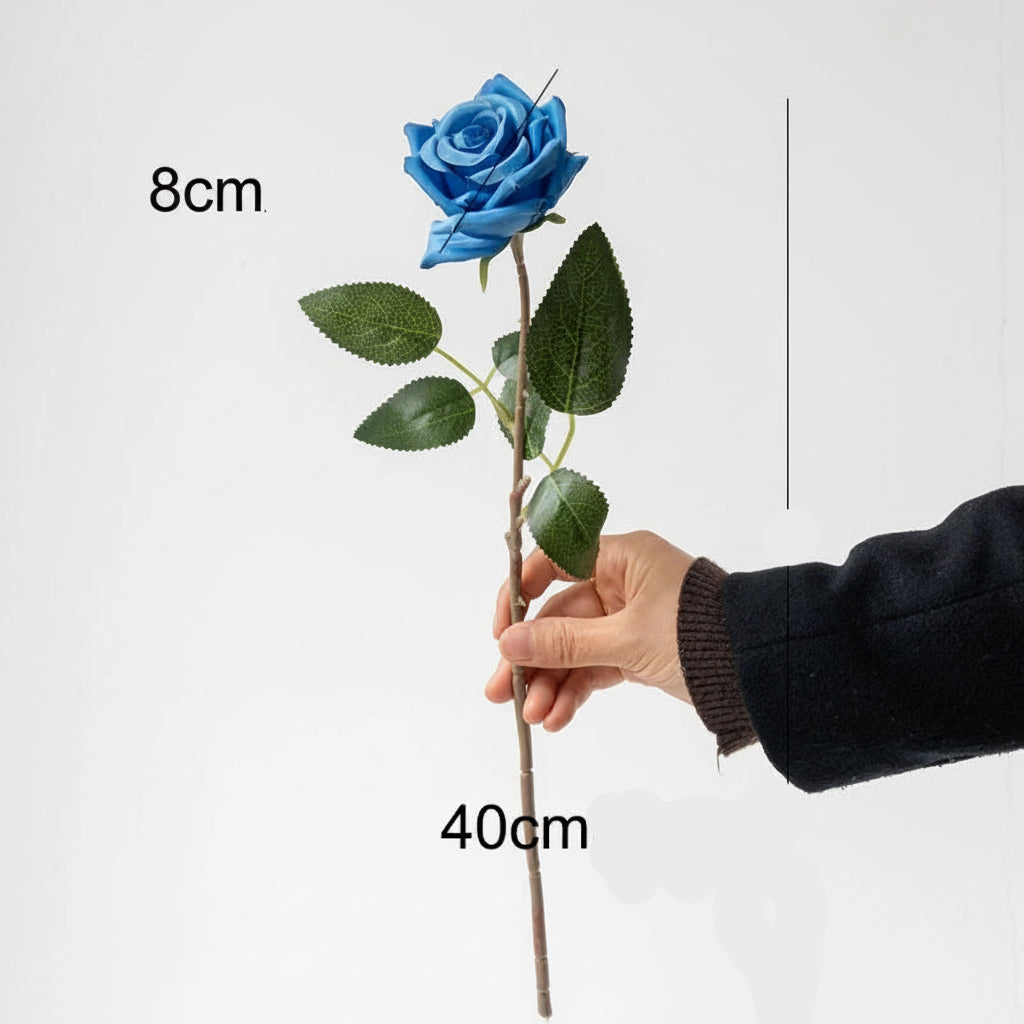Rosa em Seda Buquê Arranjo de 5 Unidades