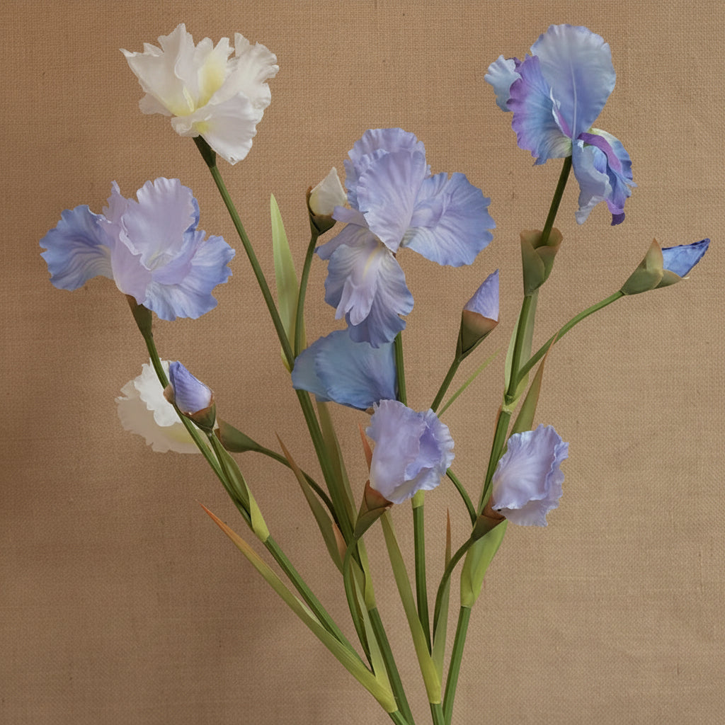 Flor de Íris em Seda