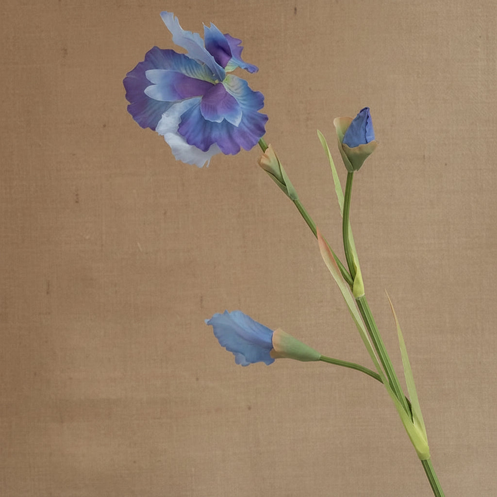 Flor de Íris em Seda