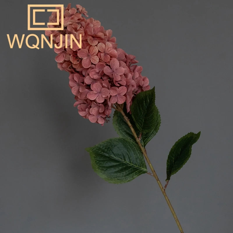 1PC Flor Artificial de Hortênsia Pagoda de Alta Qualidade para Decoração de Casamento, Arranjo Floral para Sala de Estar e Mesa de Jantar