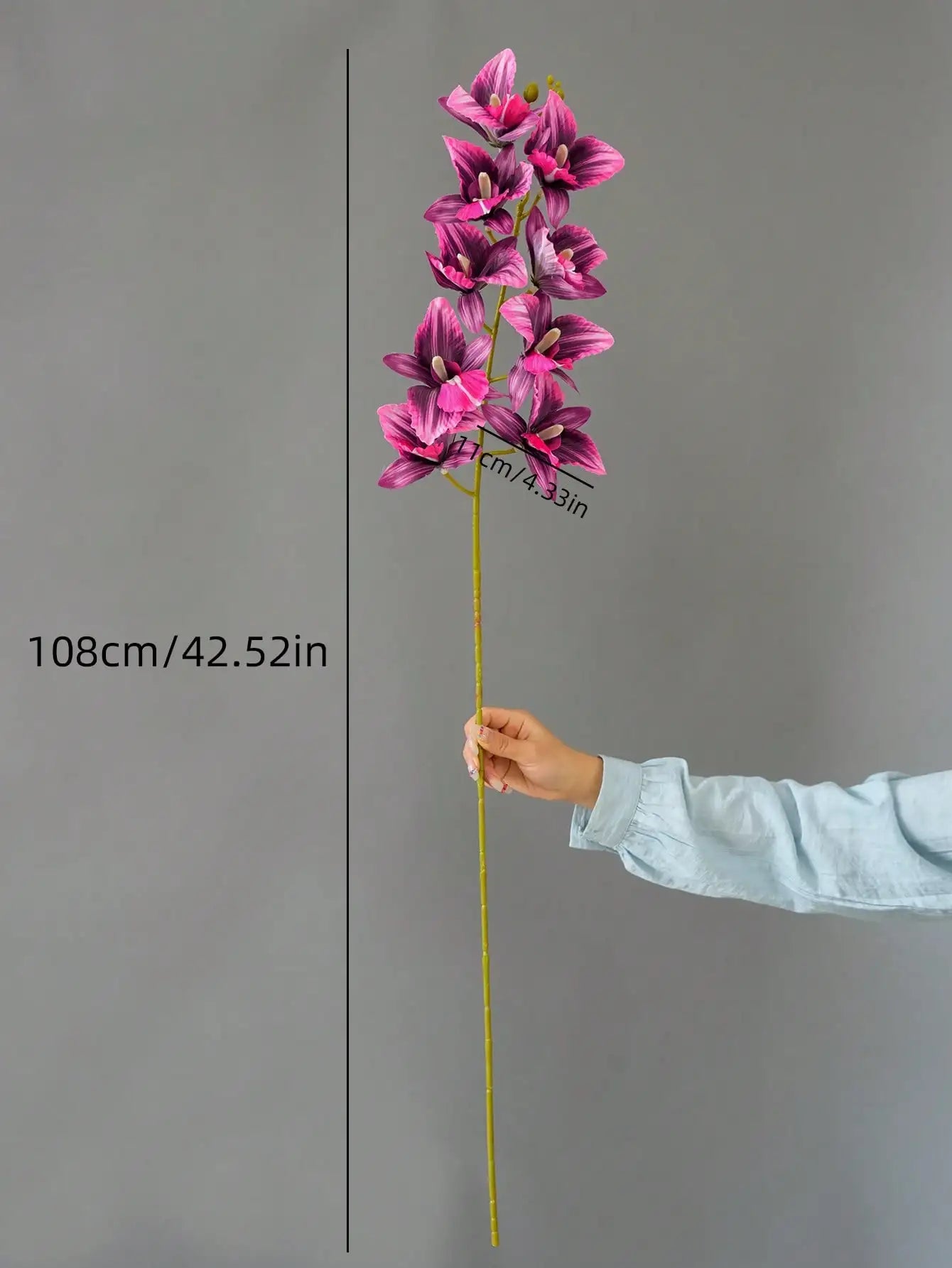 Orquídea Ramo 9 Cabeças