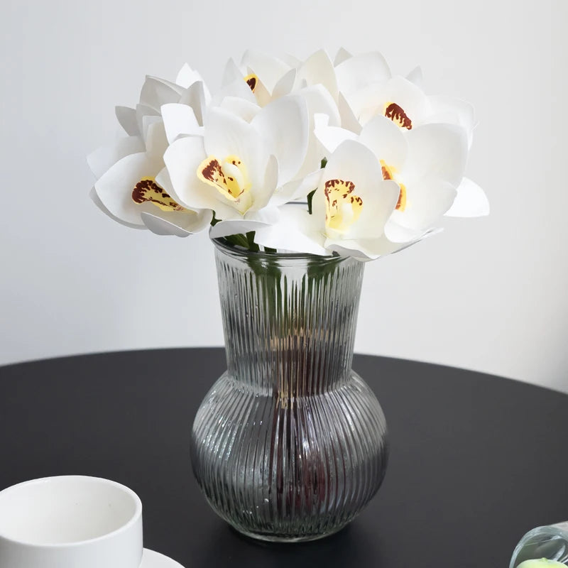 Orquídea em Seda Buquê 6 Unidades